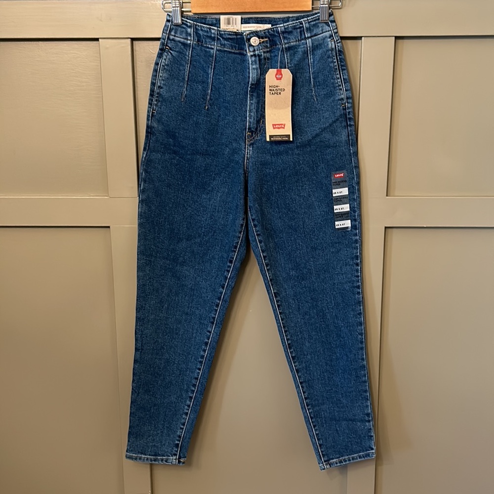 Levi's Hollywood High Rise High-Waisted Taper Jeans Size 25 New NWT - Picture 3 of 13